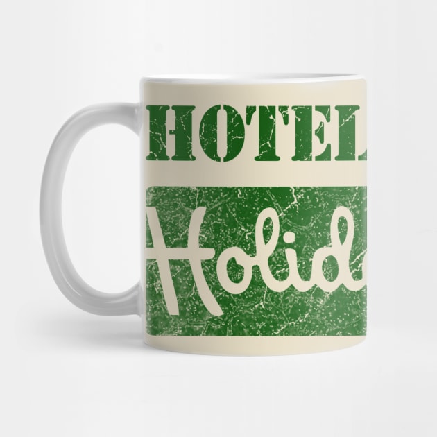 holiday inn - hotel, motel - vintage look - green solid style by Loreatees